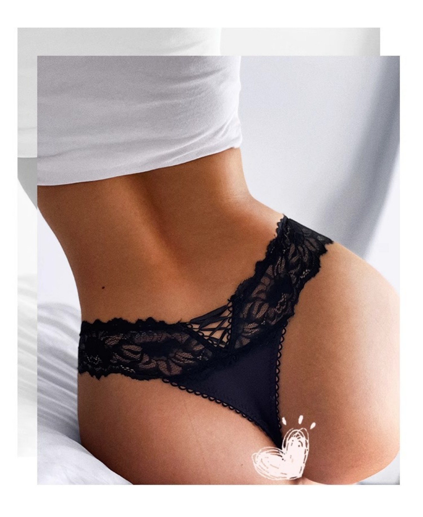 Женские сексуальные кружевные трусики-стринги Соблазн вышивка G String